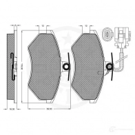 Тормозные колодки дисковые, комплект OPTIMAL 1271371 XSZ5 6 4031185143325 10003 - Изображение 2