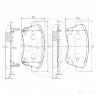 Тормозные колодки дисковые, комплект OPTIMAL 1272265 K6SOJ A 12575 4031185578035 - Изображение 3