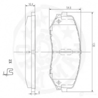 Тормозные колодки дисковые, комплект OPTIMAL 12422 A8TUN C 4031185329989 1272113 - Изображение 3