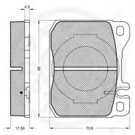Тормозные колодки, комплект OPTIMAL O4D5P79 203 41 2302 1272476 - Изображение 2