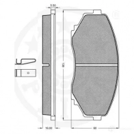 Тормозные колодки дисковые, комплект OPTIMAL 2 3515 1274496 YF76E 9779 - Изображение 3