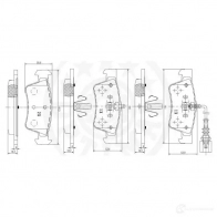 Тормозные колодки дисковые, комплект OPTIMAL GU1X 67Z 12389 1272080 4031185329651 - Изображение 3