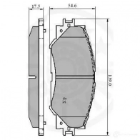 Тормозные колодки дисковые, комплект OPTIMAL 12310 4031185241717 1272002 ZBC7S 5J - Изображение 3