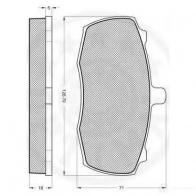 Тормозные колодки, комплект OPTIMAL 1273810 CR4 2W 9324 4031185144186 - Изображение 2