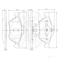 Тормозные колодки дисковые, комплект OPTIMAL 12512 1272203 4031185371216 W34T B4 - Изображение 3