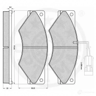 Тормозные колодки дисковые, комплект OPTIMAL 4031185997133 12221 L2PQDU 2 1271925 - Изображение 3