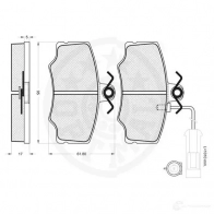 Тормозные колодки дисковые, комплект OPTIMAL 1271769 EKCW KN 12056 4031185012119 - Изображение 3