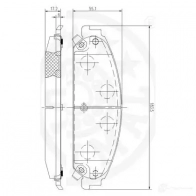 Тормозные колодки дисковые, комплект OPTIMAL V8I6 K 4031185578066 1272268 12578 - Изображение 3