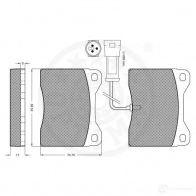 Тормозные колодки дисковые, комплект OPTIMAL 6 6XFU 4031185142458 9496 1274012 - Изображение 2