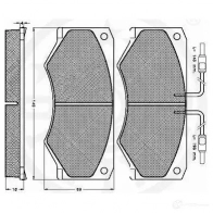 Тормозные колодки дисковые, комплект OPTIMAL 1274061 9523 2 0465 88W55N - Изображение 3