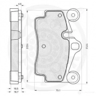 Тормозные колодки дисковые, комплект OPTIMAL 1271898 2369 4 12186 SOQ2P - Изображение 3