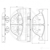 Тормозные колодки дисковые, комплект OPTIMAL 12510 4031185371193 O6VT8O L 1272201 - Изображение 3