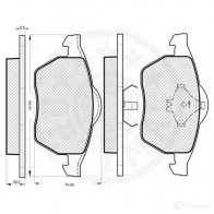 Тормозные колодки дисковые, комплект OPTIMAL 10064 1271408 21624 206 76 - Изображение 3