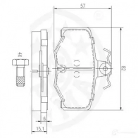 Тормозные колодки дисковые, комплект OPTIMAL PAE T0U 4031185140867 9690 1274363 - Изображение 3