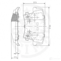 Тормозные колодки дисковые, комплект OPTIMAL 1272259 HXW 3RMA 4031185577960 12569 - Изображение 3
