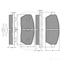 Тормозные колодки дисковые, комплект OPTIMAL 10077 355F24 H 1271422 4031185137409 - Изображение 2