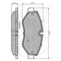 Тормозные колодки дисковые, комплект OPTIMAL 1271989 12297 2 9192 A8AR9G - Изображение 3
