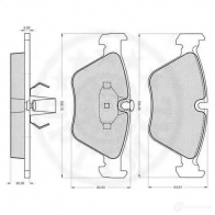 Тормозные колодки, комплект OPTIMAL 2167 6 21677 1193849615 10279 - Изображение 3