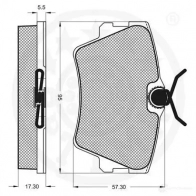 Тормозные колодки дисковые, комплект OPTIMAL RO JR1VI 10075 1271420 4031185137331 - Изображение 3