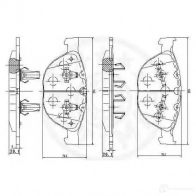 Тормозные колодки, комплект OPTIMAL 1272191 SJ0T W 12500 4031185371094 - Изображение 3