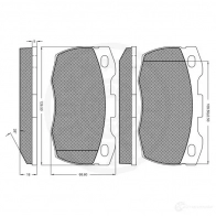 Тормозные колодки дисковые, комплект OPTIMAL 22 9X1 1271456 4031185139311 10105 - Изображение 3