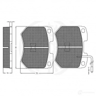 Тормозные колодки дисковые, комплект OPTIMAL 2377 7WA AW 4031185132794 1272485 - Изображение 2