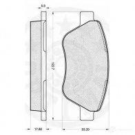 Тормозные колодки дисковые, комплект OPTIMAL 237 05 1271914 M8NIP 12210 - Изображение 3