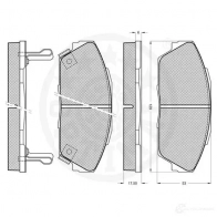 Тормозные колодки дисковые, комплект OPTIMAL 8V O19N 4031185140560 9652 1274332 - Изображение 3