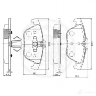 Тормозные колодки дисковые, комплект OPTIMAL 6158320 12515 4031185371247 L O0VQ - Изображение 3