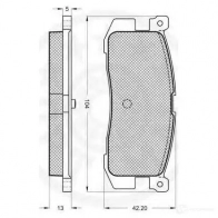 Тормозные колодки, комплект OPTIMAL A8PHPDE 9553 1274121 2155 8 - Изображение 2