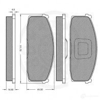 Тормозные колодки дисковые, комплект OPTIMAL 1273790 65081Y M 4031185142847 9305 - Изображение 3