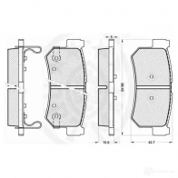 Тормозные колодки дисковые, комплект OPTIMAL 12209 1271913 4031185997010 U5 NDF - Изображение 3