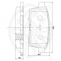 Тормозные колодки дисковые, комплект OPTIMAL 1272176 4031185370943 CJM7 O 12485 - Изображение 3