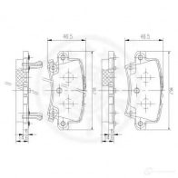 Тормозные колодки, комплект OPTIMAL D 2UDXK 12490 4031185370998 1272181 - Изображение 3