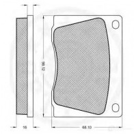Тормозные колодки, комплект OPTIMAL 4031185133470 1272911 Z093 Z 5129 - Изображение 2