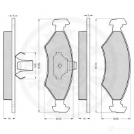Тормозные колодки дисковые, комплект OPTIMAL 4031185142915 XIQY 5X 1271459 10107 - Изображение 2