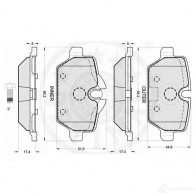 Тормозные колодки дисковые, комплект OPTIMAL 4031185997270 1271939 12235 FMS0 WC - Изображение 3