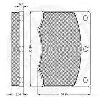 Тормозные колодки, комплект OPTIMAL X5X3 Z9 1273520 4031185145312 9110 - Изображение 2