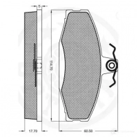 Тормозные колодки дисковые, комплект OPTIMAL 10143 16 P5W7A 1271500 4031185134491 - Изображение 3
