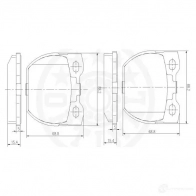 Тормозные колодки дисковые, комплект OPTIMAL 23 471 10058 1271405 X7FQXT - Изображение 3