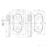 Тормозные колодки дисковые, комплект OPTIMAL BS5F G 4031185330473 12433 1272124 - Изображение 3