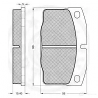 Тормозные колодки, комплект OPTIMAL 4031185140065 9751 E3Z AV 1274472 - Изображение 2