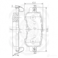 Тормозные колодки дисковые, комплект OPTIMAL 0AY9 ZVN 4031185661126 12591 1272281 - Изображение 3