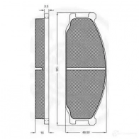 Тормозные колодки, комплект OPTIMAL 4031185143370 9273 YM2X Z 1273781 - Изображение 2