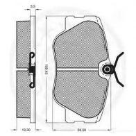 Тормозные колодки, комплект OPTIMAL 1273860 209 41 9392 6V08BUR - Изображение 3