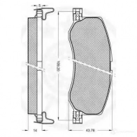 Тормозные колодки, комплект OPTIMAL F S2JY 9804 1274516 4031185138406 - Изображение 2