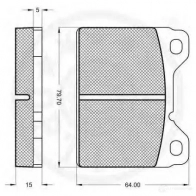 Тормозные колодки, комплект OPTIMAL 4031185145701 1274135 B TX32JV 9576 - Изображение 2