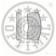 Тормозные колодки, комплект OPTIMAL G XPJPL 9219 4031185146258 1273692
