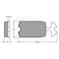 Тормозные колодки, комплект OPTIMAL VWTFB8F 1273515 9101 2020 7 - Изображение 2
