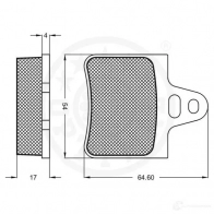 Тормозные колодки дисковые, комплект OPTIMAL GPOJ74 9204 2057 5 1273661 - Изображение 3
